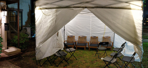 Misaskim's Special Services Unit Constructs Air-Conditioned Tent for Large Family